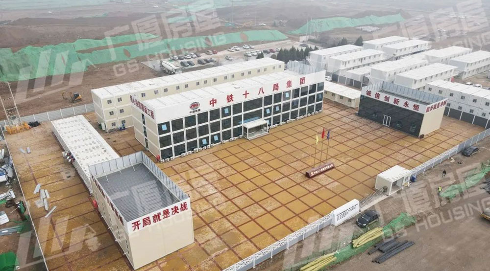 Yataqxana üçün modul düz qablaşdırılmış prefabrik konteyner evi (6)