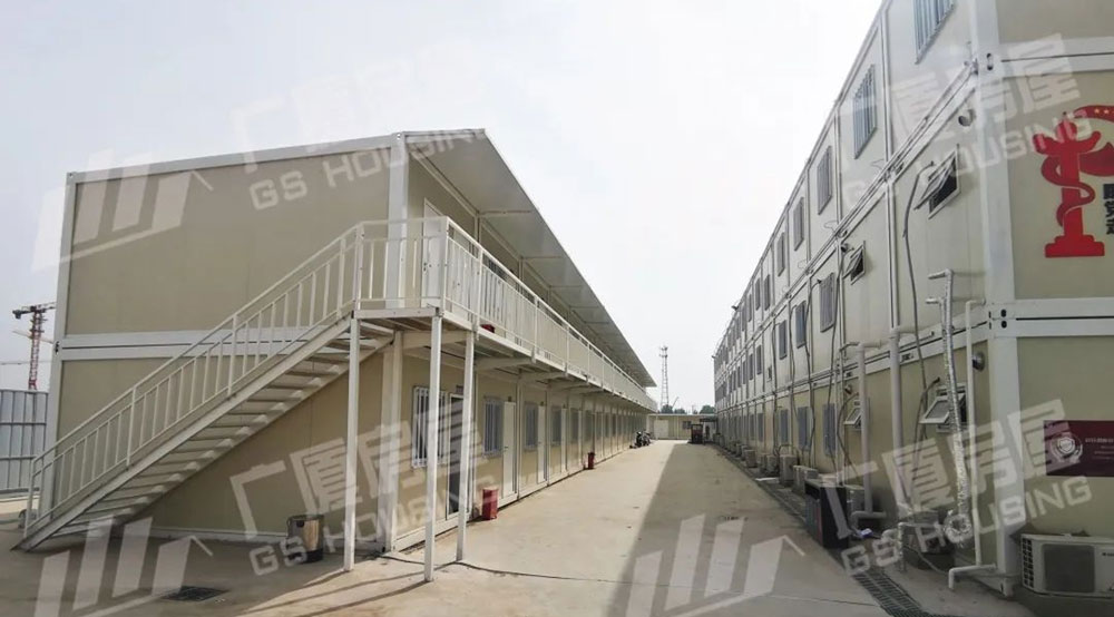 Modular Flat Packed Prefabricated Container House para sa Dormitoryo (6)