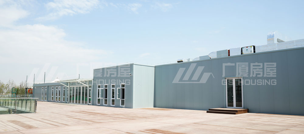 Præfabrikeret flad pakke modulært præfabrikeret containerhus til arbejdslejrindkvartering (7)