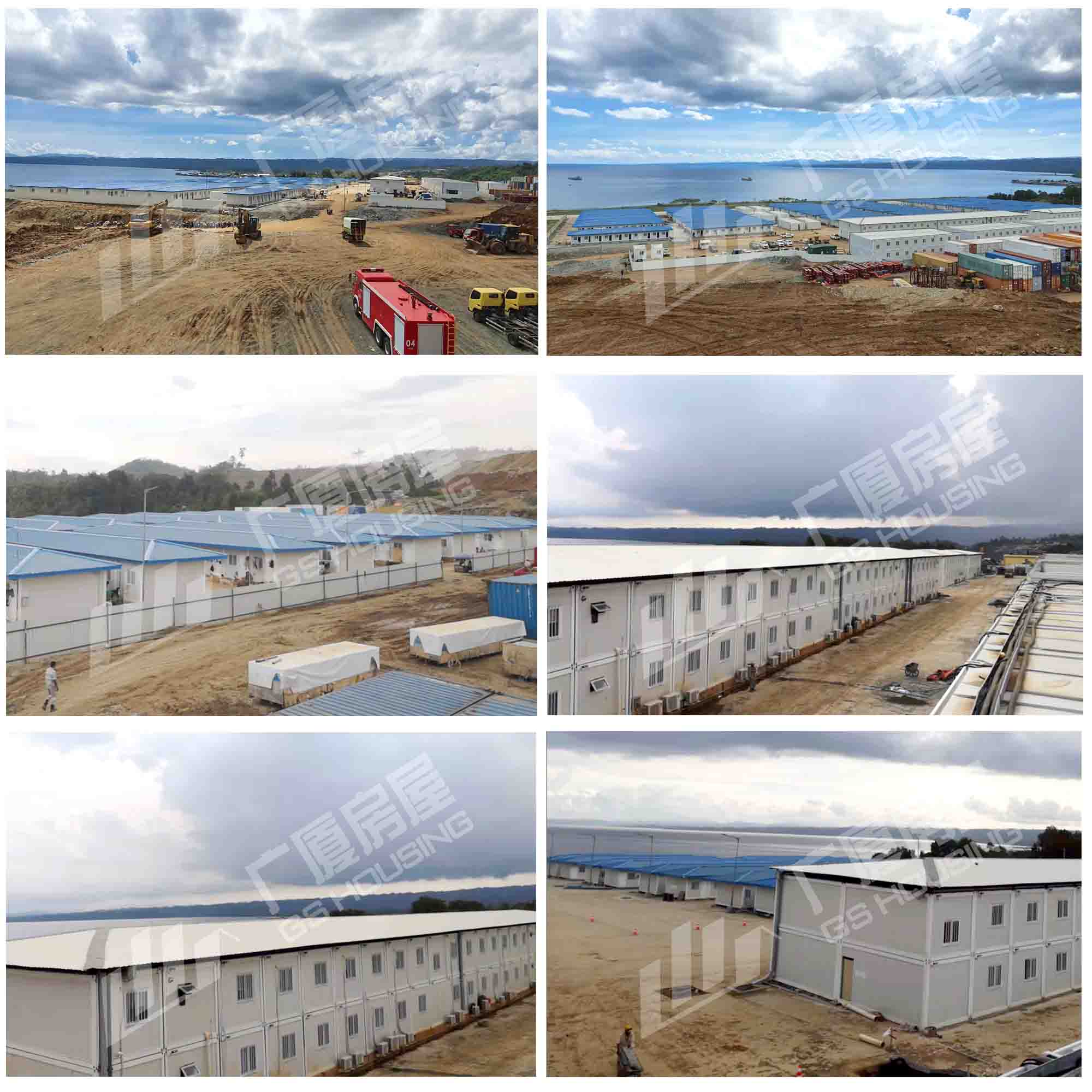 Rumah Kontainer Kamp Pertambangan Tenaga Kerja Pracetak Dua Lantai Rumah Modular2