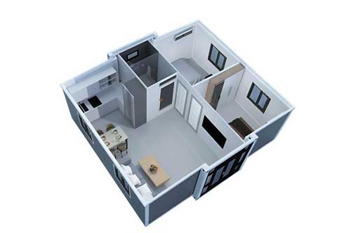 20ft house with two bedrooms