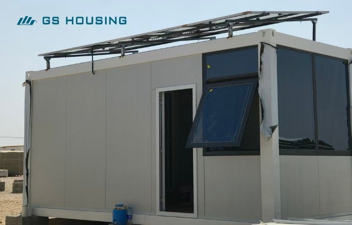 Solar-powered container office