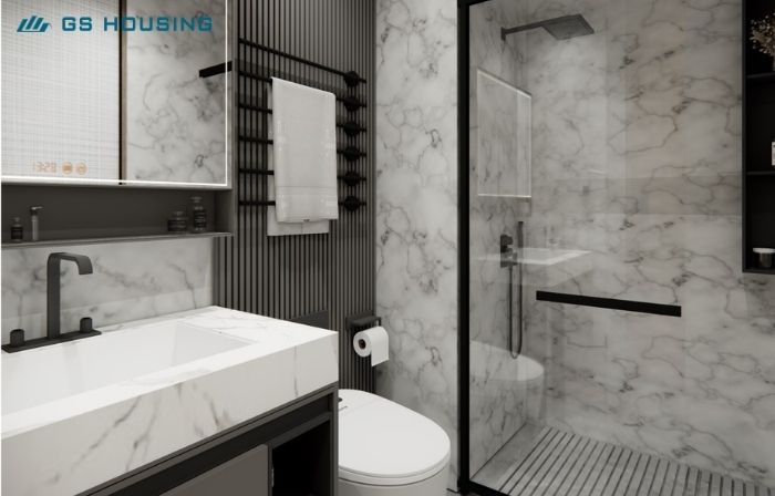 baño de la casa contenedor