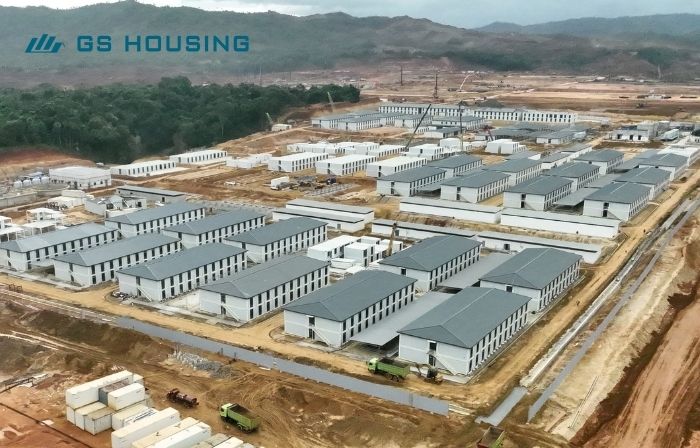 flat-pack mining camp