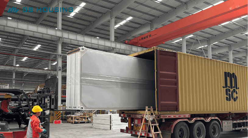 package method of flat pack container house