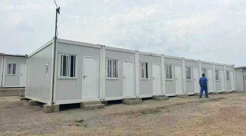 prefab container houses for office and staff accommodation