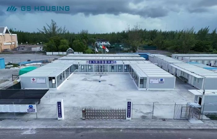 workforce camp of container houses